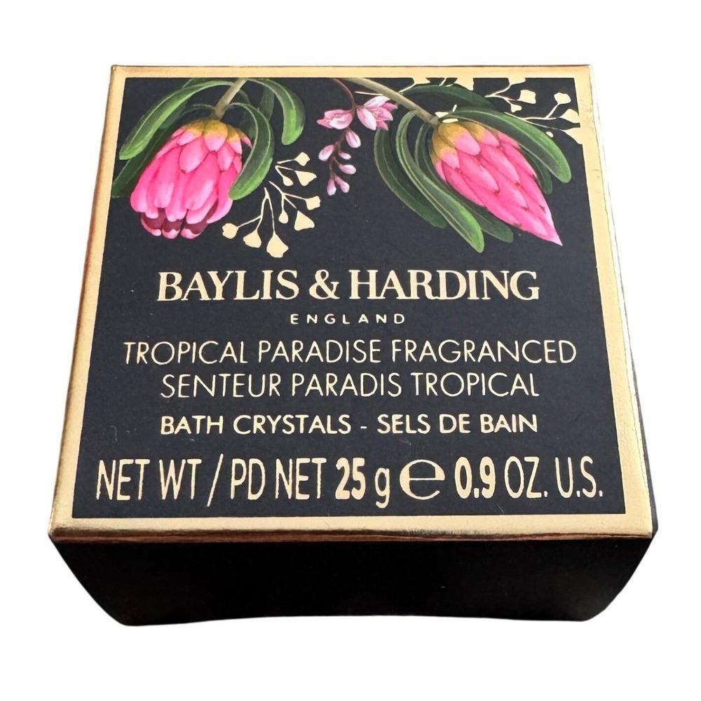 Baylis & Harding Tropical Paradise‎ Fragranced Bath Crystals 25g 0.9oz Box NEW
